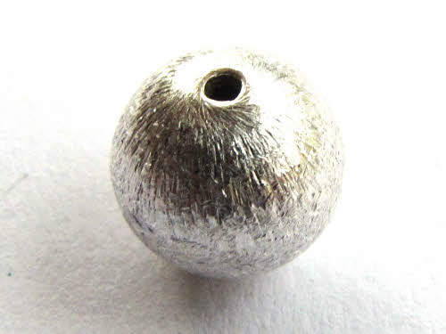 Kugel, gebrstetes Silber 925/-, ca. 10mm